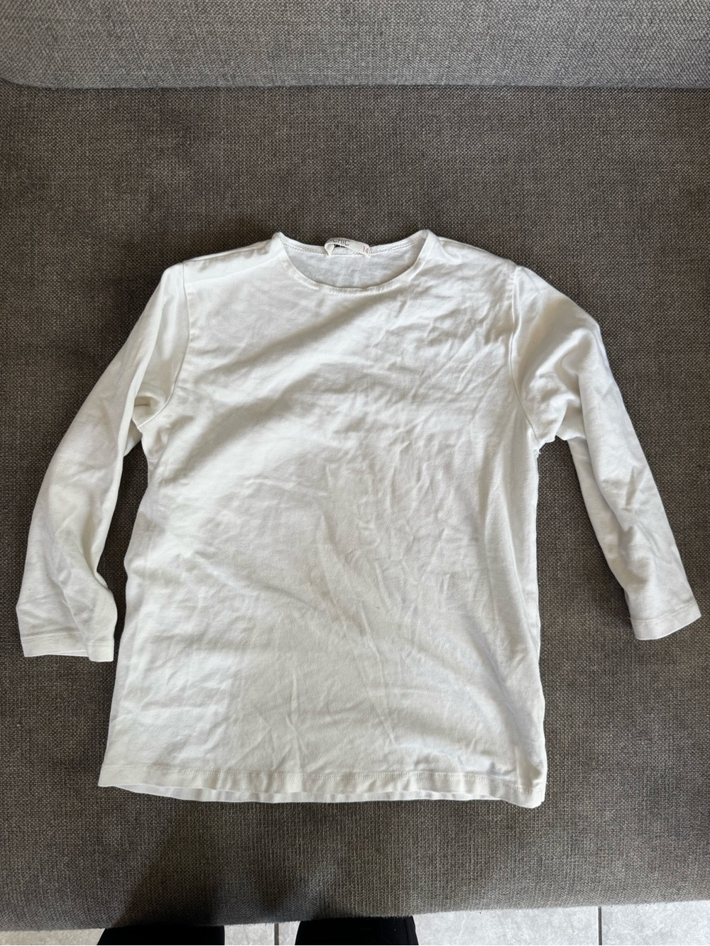 Kidichic White Long-Sleeve Kids Tee